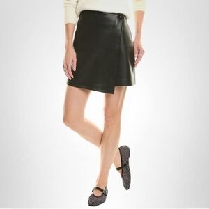 Blank NYC Black Faux Leather Mini Skirt Womens SIZE 27